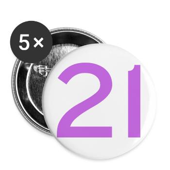 21 - Buttons large 2.2''/56 mm (5-pack) - white - Front