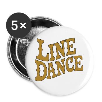 Ambiances de danse en ligne - Lot de 5 grands badges (56 mm) - blanc - Devant