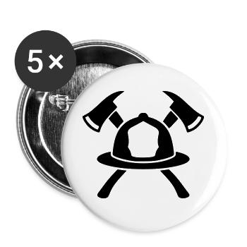 Cat Mom 2024 Grafik - Buttons groß 56 mm (5er Pack) - Weiß - Vorne