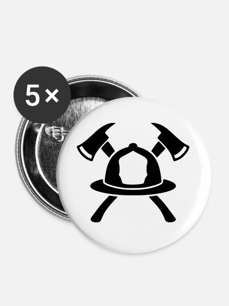 Cat Mom 2024 Grafik - Buttons groß 56 mm (5er Pack) - Weiß
