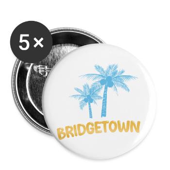 Bridgetown - Buttons large 2.2''/56 mm (5-pack) - white - Front
