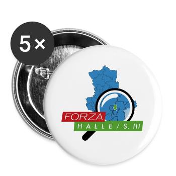 Halle-S-III - Buttons groß 56 mm (5er Pack) - Weiß - Vorne