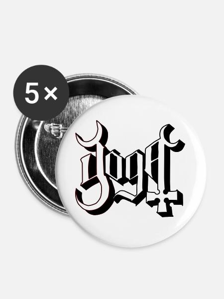 Phantom-Yoga - Buttons groß 56 mm (5er Pack) - Weiß