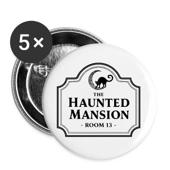 The Haunted Mansion Raum 13 Signet - Buttons groß 56 mm (5er Pack) - Weiß - Vorne