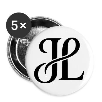 JL Signature Monogram Sweater - Buttons groß 56 mm (5er Pack) - Weiß - Vorne