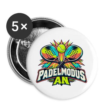 Padelmodus an - Buttons groß 56 mm (5er Pack) - Weiß - Vorne
