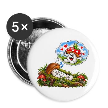 1000205542 - Buttons groß 56 mm (5er Pack) - Weiß - Vorne