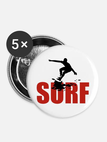 rausschmiss - Buttons groß 56 mm (5er Pack) - Weiß