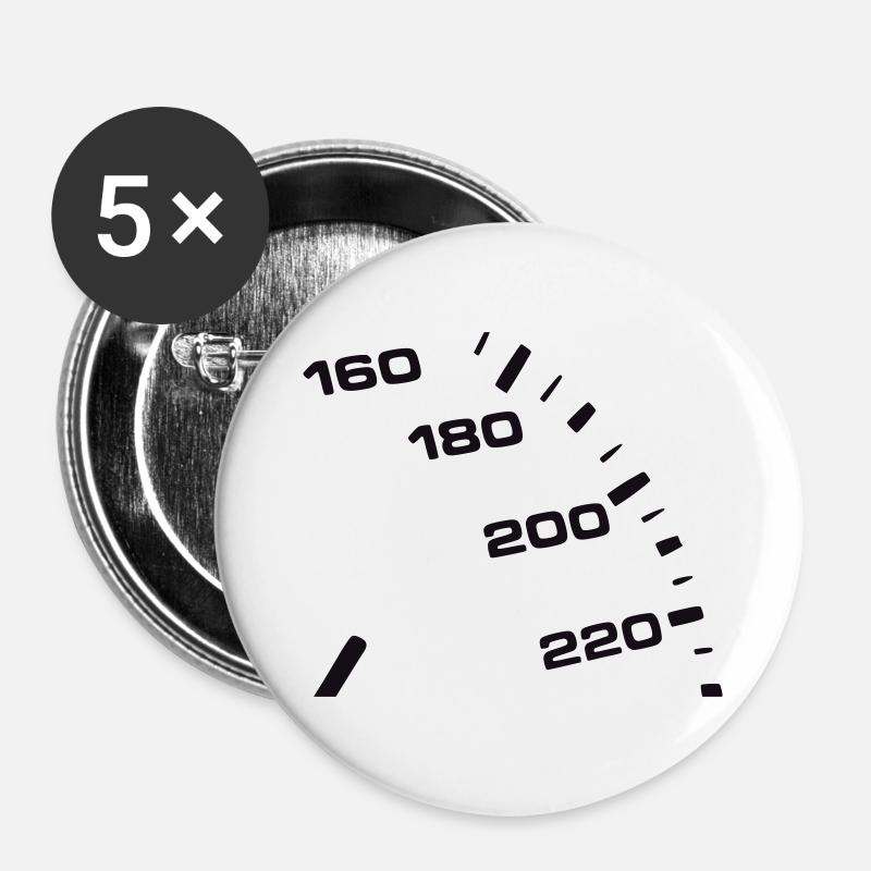 speed - Buttons large 2.2''/56 mm (5-pack) - white