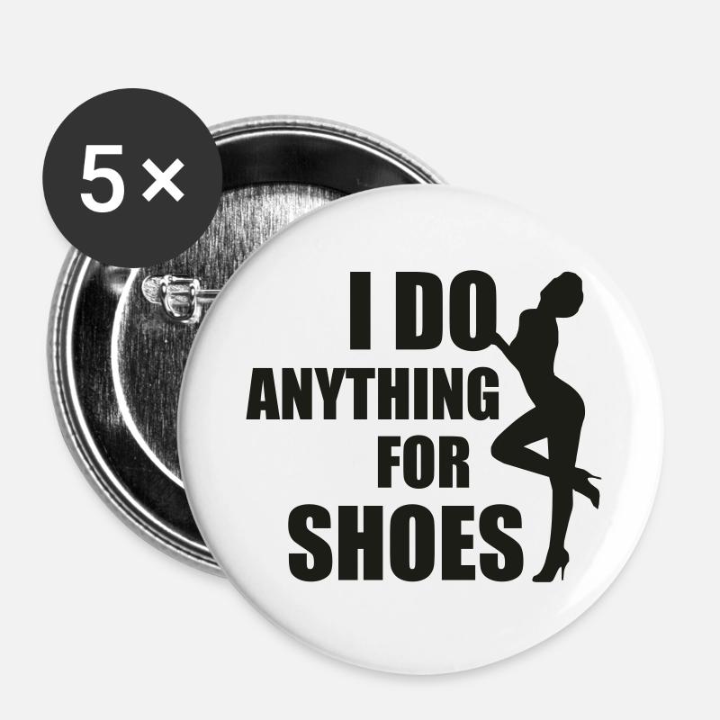 Shoes - Buttons large 2.2''/56 mm (5-pack) - white