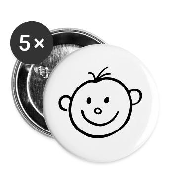Baby 03 - Buttons large 2.2''/56 mm (5-pack) - white - Front