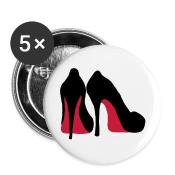 high heels - Buttons groß 56 mm (5er Pack) - Weiß - Vorne