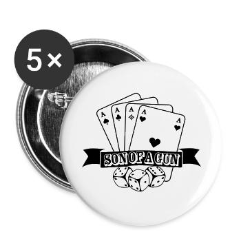 Son of a gun - Buttons groß 56 mm (5er Pack) - Weiß - Vorne