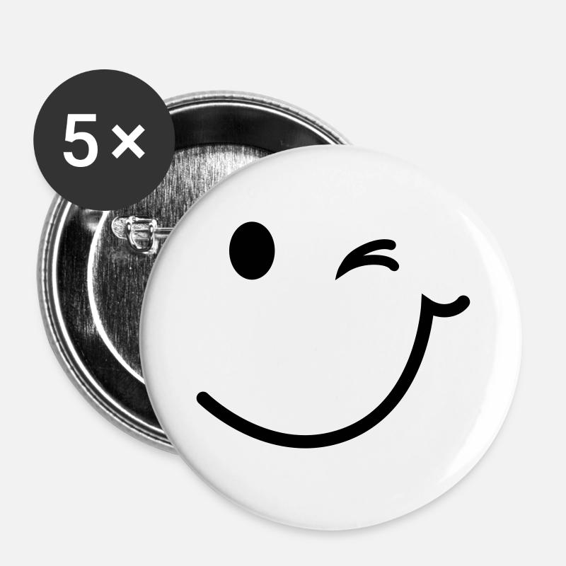 Petzauge - Buttons large 2.2''/56 mm (5-pack) - white