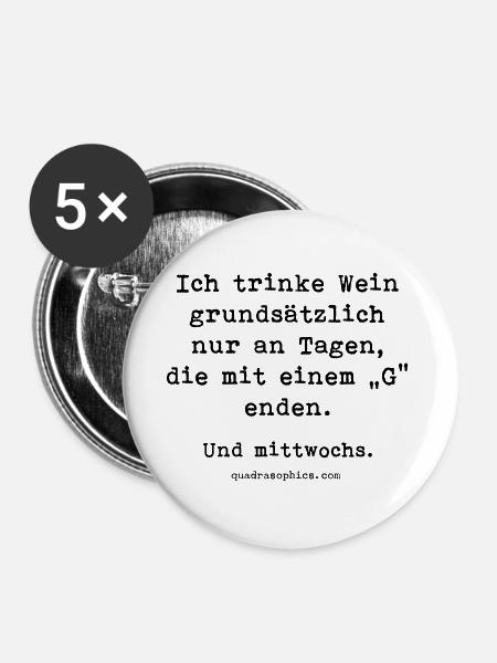 Mit G - Buttons groß 56 mm (5er Pack) - Weiß