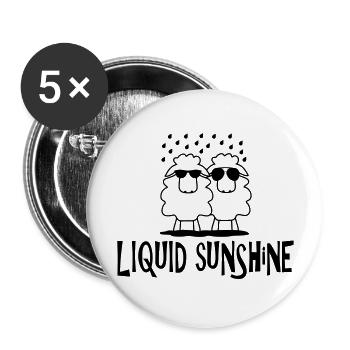 Liquid Sunshine Duo - Buttons groß 56 mm (5er Pack) - Weiß - Vorne