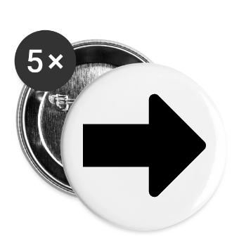 arrow - Buttons large 2.2''/56 mm (5-pack) - white - Front