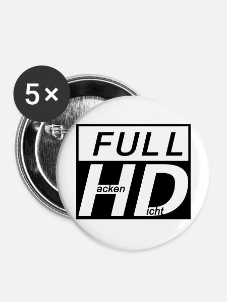 HD - Hacke Dicht - Buttons groß 56 mm (5er Pack) - Weiß