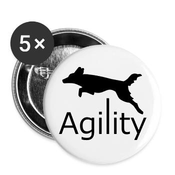 Agility - Buttons groß 56 mm (5er Pack) - Weiß - Vorne