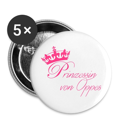 Bio-Babylatz Prinzessin von Oppes - Buttons groß 56 mm (5er Pack)