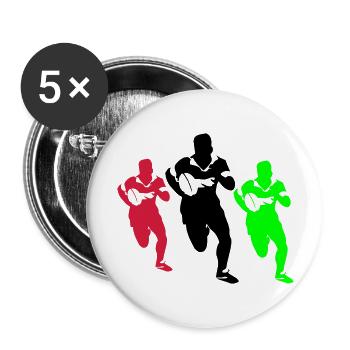 rugby - Buttons large 2.2''/56 mm (5-pack) - white - Front