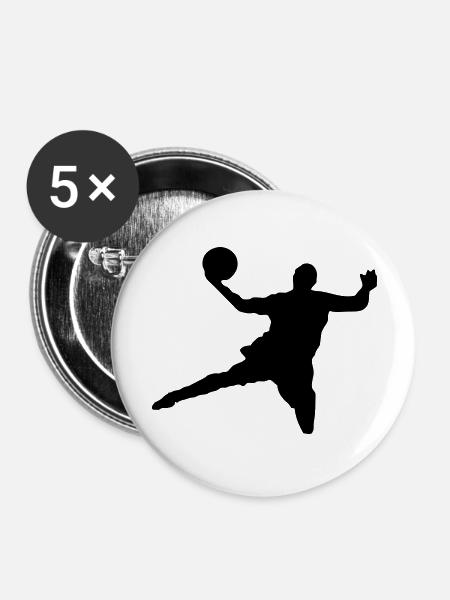 Dunk - Buttons groß 56 mm (5er Pack) - Weiß
