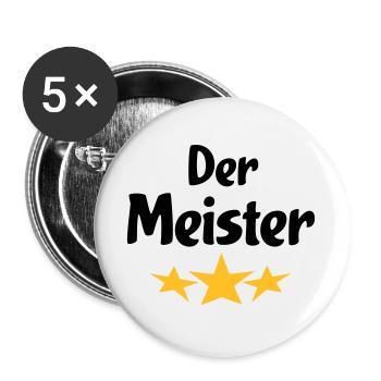 Lustige Geschenke für den Chef - Buttons groß 56 mm (5er Pack) - Weiß - Vorne