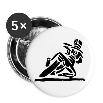 Hanging_of - Buttons groß 56 mm (5er Pack) - Weiß - Vorne