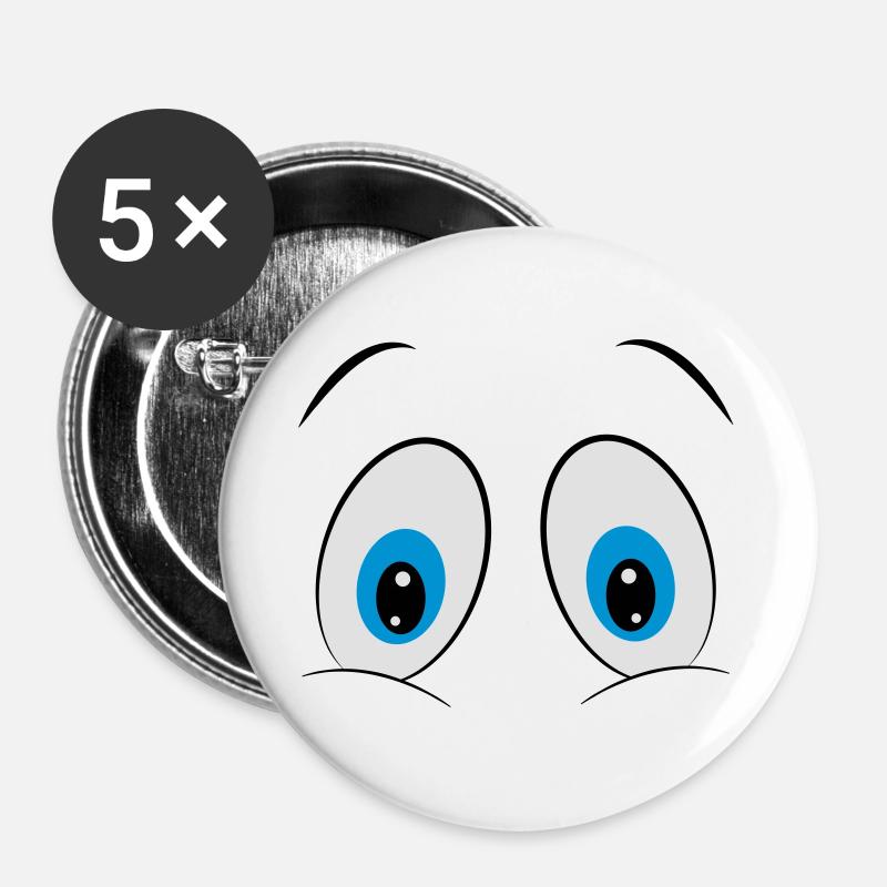 eyes - Buttons large 2.2''/56 mm (5-pack) - white