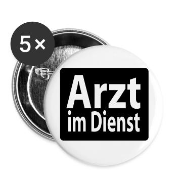 doctor - Buttons large 2.2''/56 mm (5-pack) - white - Front