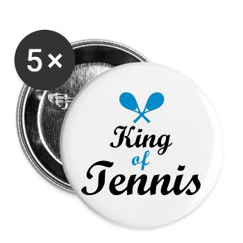 Tennis - Buttons groß 56 mm (5er Pack) - Weiß - Vorne