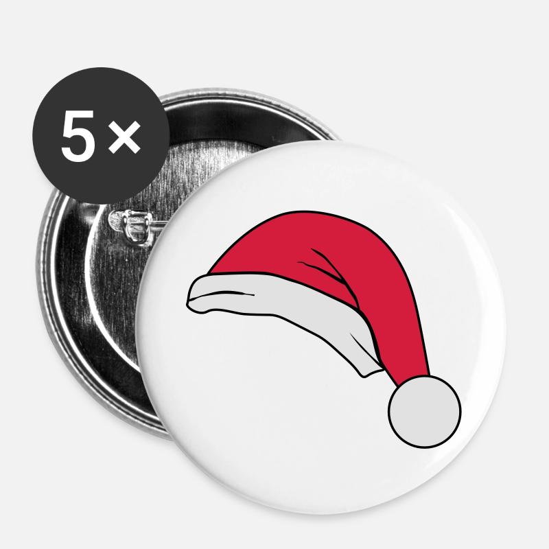 santahat - Buttons large 2.2''/56 mm (5-pack) - white