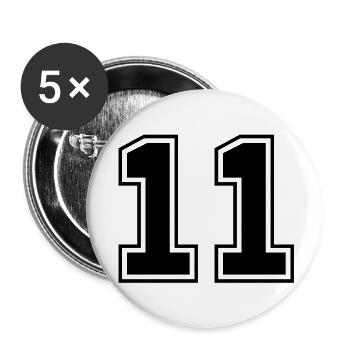 elf - Buttons large 2.2''/56 mm (5-pack) - white - Front