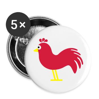 hahn_f3 - Buttons large 2.2''/56 mm (5-pack) - white - Front