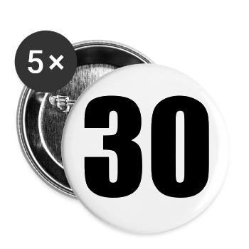 30 - Buttons large 2.2''/56 mm (5-pack) - white - Front