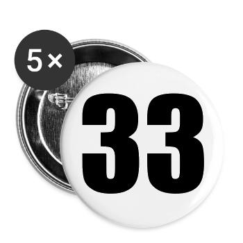 33 - Buttons large 2.2''/56 mm (5-pack) - white - Front