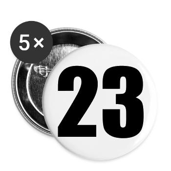 23 - Buttons large 2.2''/56 mm (5-pack) - white - Front