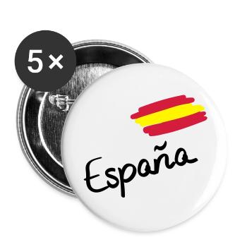 spain__f3 - Lot de 5 grands badges (56 mm) - blanc - Devant