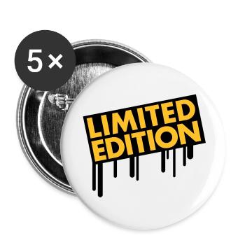 limited_edition_graffiti - Buttons large 2.2''/56 mm (5-pack) - white - Front