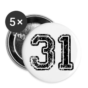 31 - Buttons large 2.2''/56 mm (5-pack) - white - Front