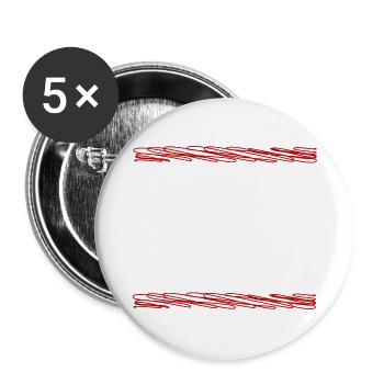 FCK WAR – Anti-War Statement - Buttons large 2.2''/56 mm (5-pack) - white - Front