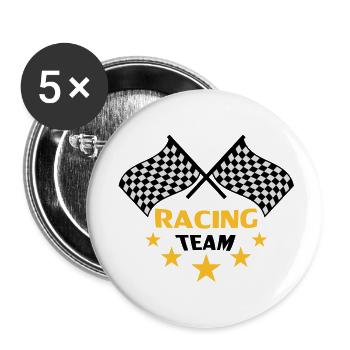 racing_team - Buttons large 2.2''/56 mm (5-pack) - white - Front