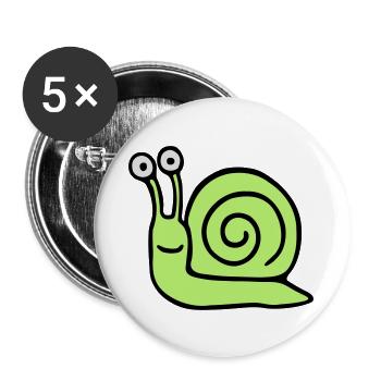 Schnecke 5.3 - Buttons large 2.2''/56 mm (5-pack) - white - Front