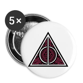 Always 3C - Buttons groß 56 mm (5er Pack) - Weiß - Vorne