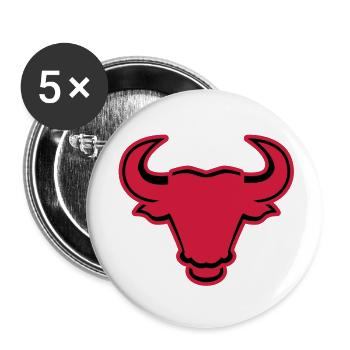 stier___f2 - Lot de 5 grands badges (56 mm) - blanc - Devant