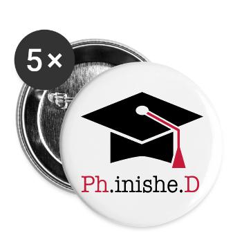 doctorate - Buttons large 2.2''/56 mm (5-pack) - white - Front