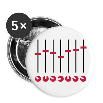 mixing_f2 - Buttons large 2.2''/56 mm (5-pack) - white - Front