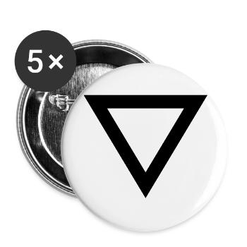 triangle - Buttons large 2.2''/56 mm (5-pack) - white - Front