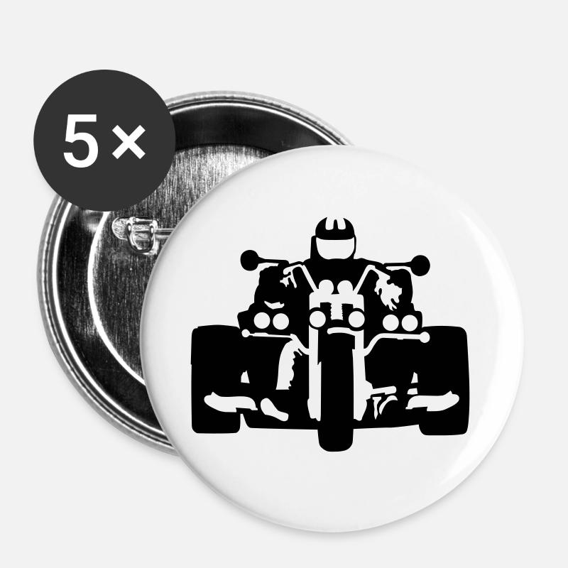 trike - Buttons large 2.2''/56 mm (5-pack) - white