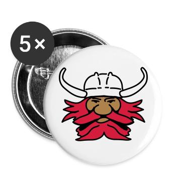 wickinger_3c - Buttons groß 56 mm (5er Pack) - Weiß - Vorne